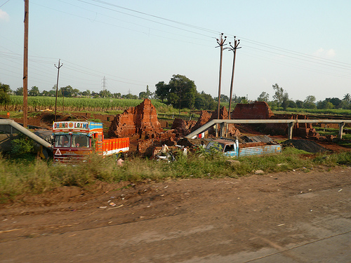 Brick Kilns - made right outside the city
